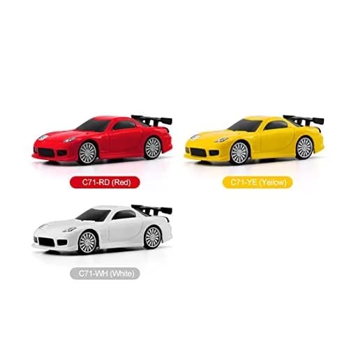 havcybin 1:76 Turbo Racing Scale RC Sport Car | Mini Model with Proportional RTR Kit (C71white) thumbnail 6