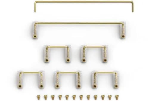 Glorious Keyboard Stabilizer GSV2 Kit with Gold Wire & Premium Polymer | PCB Mount Screw-in Stabilizers for Mechanical Keyboards (7-Piece Set) thumbnail 1