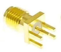bnafes SMA Female PCB Panel Edge Mount Plug with 4 Pins Stand Straight Connector RF Coax Coaxial Adapter 25pcs thumbnail 2