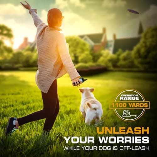 INVIROX Dog Training Collar with Remote, 2 Dog System, 123 Levels, 1100 Yards Range, IP67 Waterproof, Keypad Lock | Professional E-Collar for Large Breeds thumbnail 5