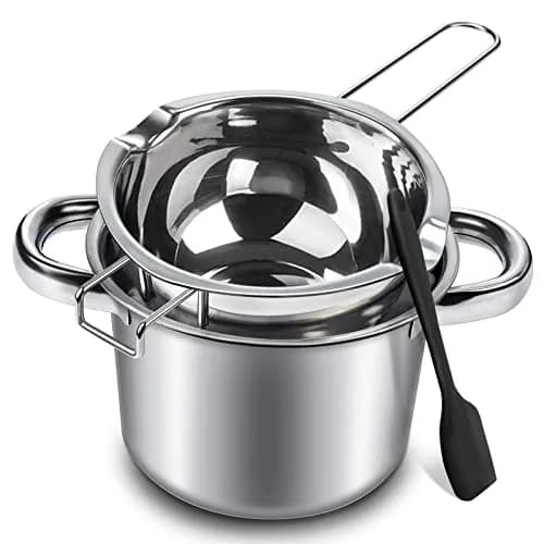Marsheepy Double Boiler Chocolate Melting Pot 600ml (0.5QT) with 1.5QT Stainless Steel Pot | Rust-Proof 304 Steel thumbnail 1