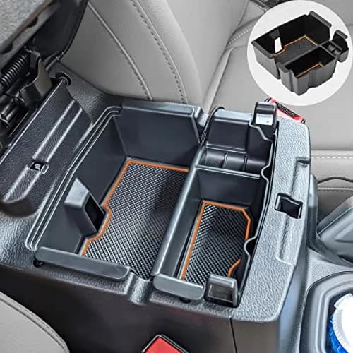 EDBETOS Center Console Organizer Tray for Jeep Wrangler JL/JLU & Gladiator JT (Orange) | Fits 2018-2026 Models thumbnail 1