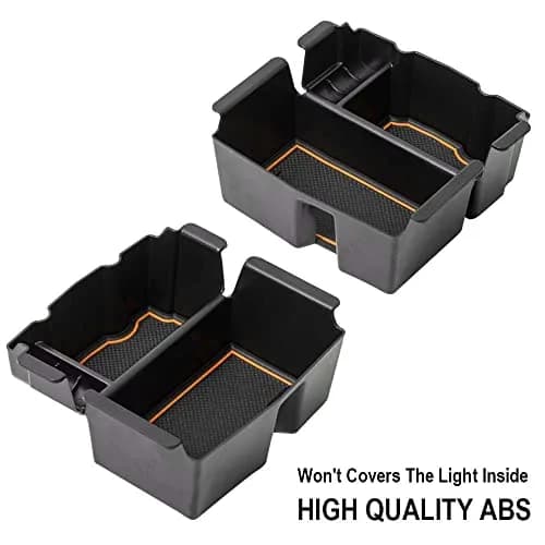 EDBETOS Center Console Organizer Tray for Jeep Wrangler JL/JLU & Gladiator JT (Orange) | Fits 2018-2026 Models thumbnail 5