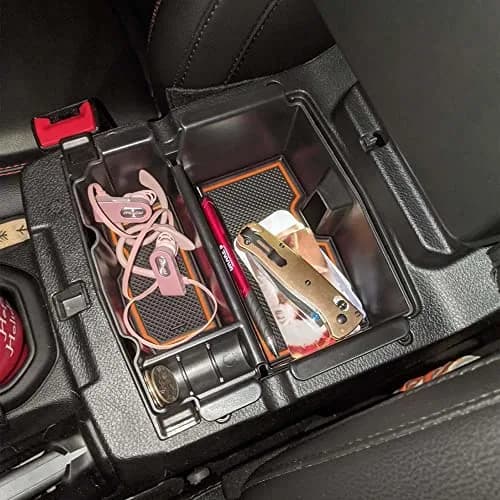EDBETOS Center Console Organizer Tray for Jeep Wrangler JL/JLU & Gladiator JT (Orange) | Fits 2018-2026 Models thumbnail 2