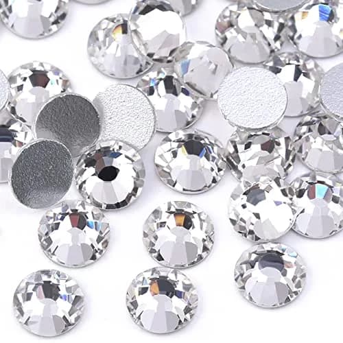 Dowarm Crystal Clear Flatback Rhinestones SS4 (1.5mm) | 1440 Pieces for Nail Art & Crafts thumbnail 1