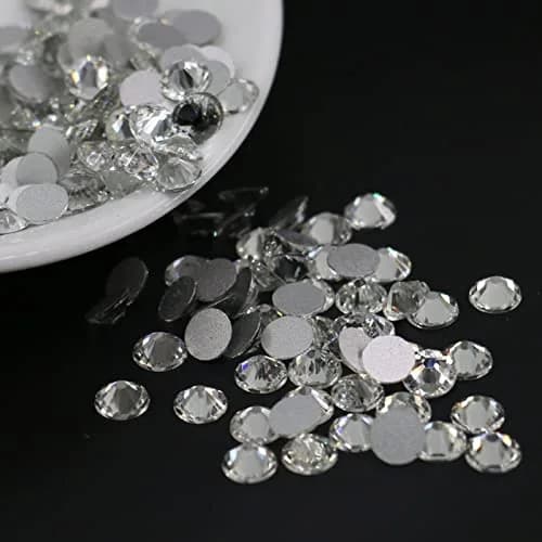 Dowarm Crystal Clear Flatback Rhinestones SS4 (1.5mm) | 1440 Pieces for Nail Art & Crafts thumbnail 5