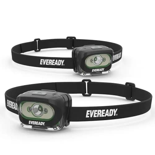 Eveready Rechargeable LED Headlamp 2-Pack | 300 Lumens, 60m Beam, IPX4 Water Resistant thumbnail 1