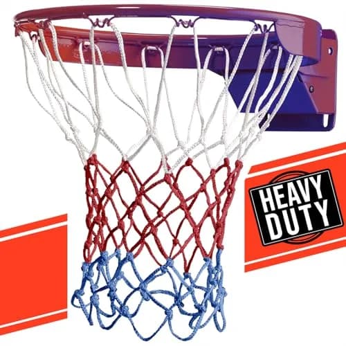 Ultra Sporting Goods Heavy Duty Basketball Net Replacement | All Weather Anti Whip, Fits Standard Indoor or Outdoor Rims (21 inches, 12 loops) thumbnail 1