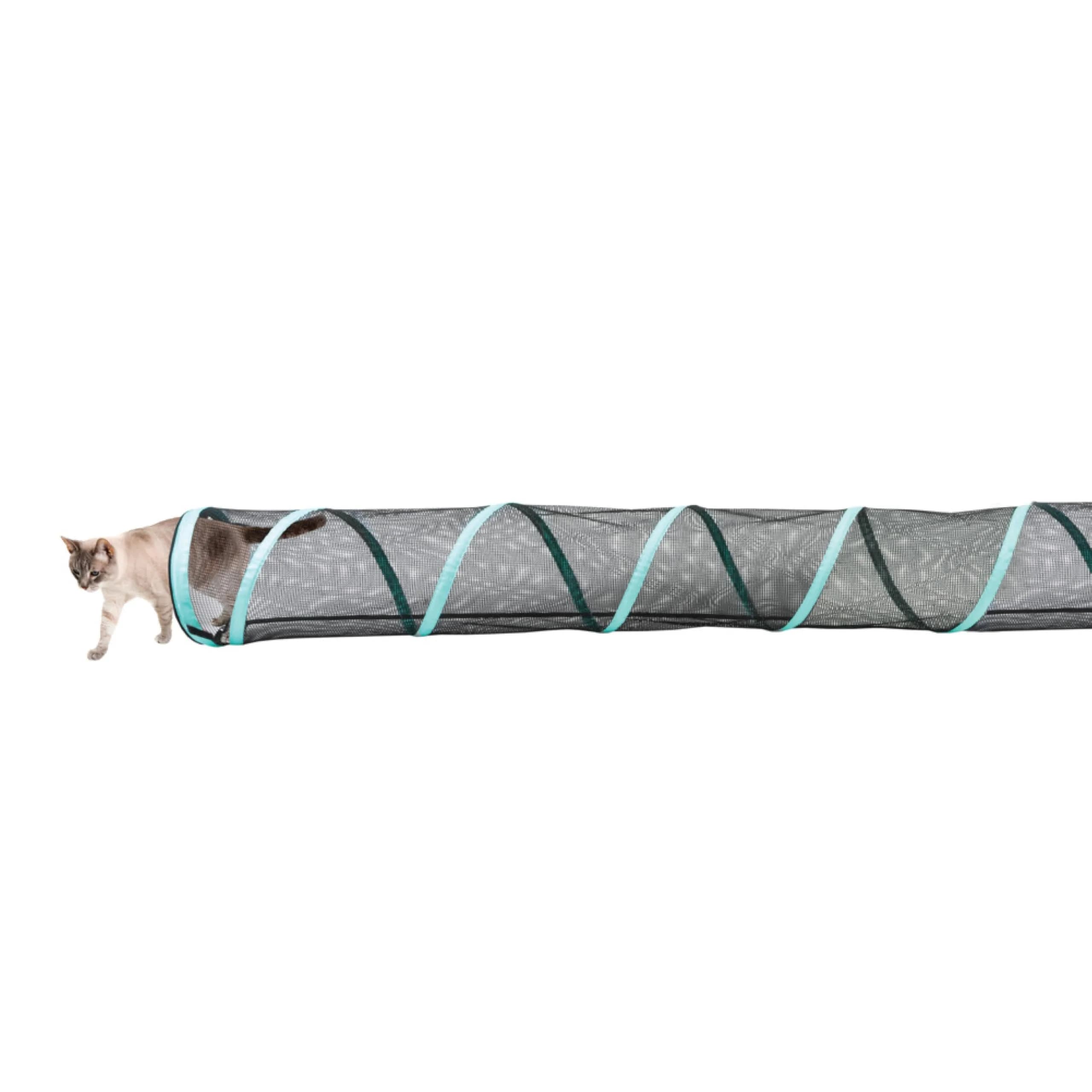 Kitty City Catio Outdoor 20' Cat Tunnel – 20‑Foot Play Tunnel, 11” Diameter, Modular Connector for Cats & Small Pets