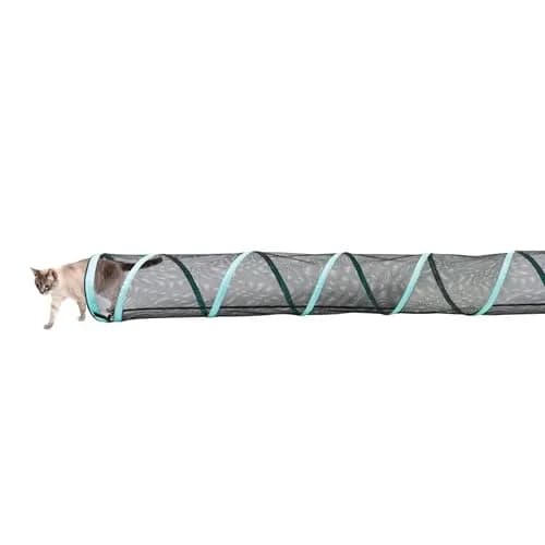 Kitty City Catio Outdoor 20' Cat Tunnel – 20‑Foot Play Tunnel, 11” Diameter, Modular Connector for Cats & Small Pets thumbnail 1