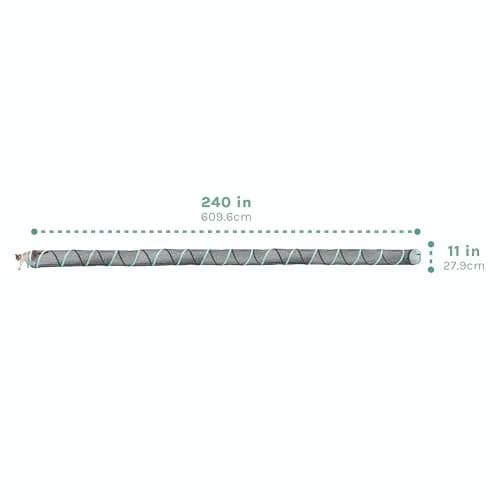 Kitty City Catio Outdoor 20' Cat Tunnel – 20‑Foot Play Tunnel, 11” Diameter, Modular Connector for Cats & Small Pets thumbnail 2