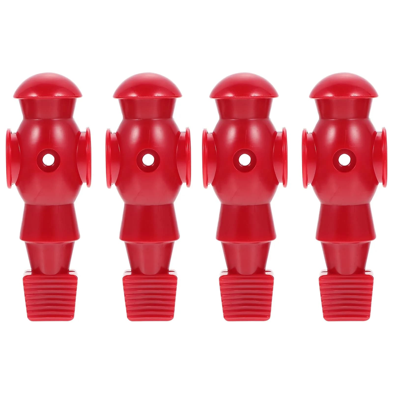 Homoyoyo 4-Piece Foosball Player Replacement Set for Table Repair | Resin Red