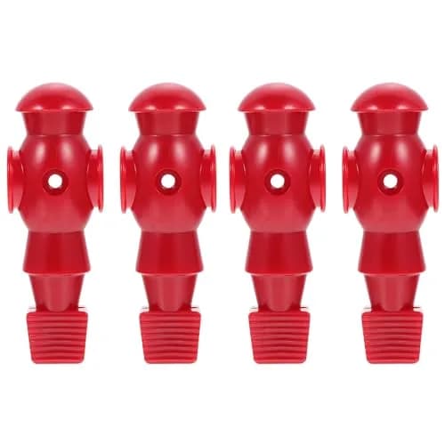 Homoyoyo 4-Piece Foosball Player Replacement Set for Table Repair | Resin Red thumbnail 1