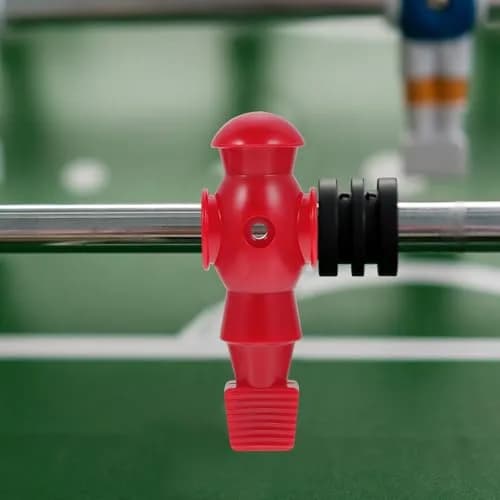 Homoyoyo 4-Piece Foosball Player Replacement Set for Table Repair | Resin Red thumbnail 6