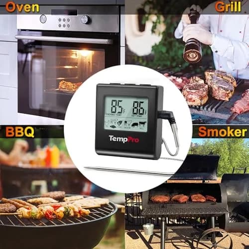 TempPro TP16 Digital Meat Thermometer for Cooking | 0-300°C (32-716°F) Probe thumbnail 7