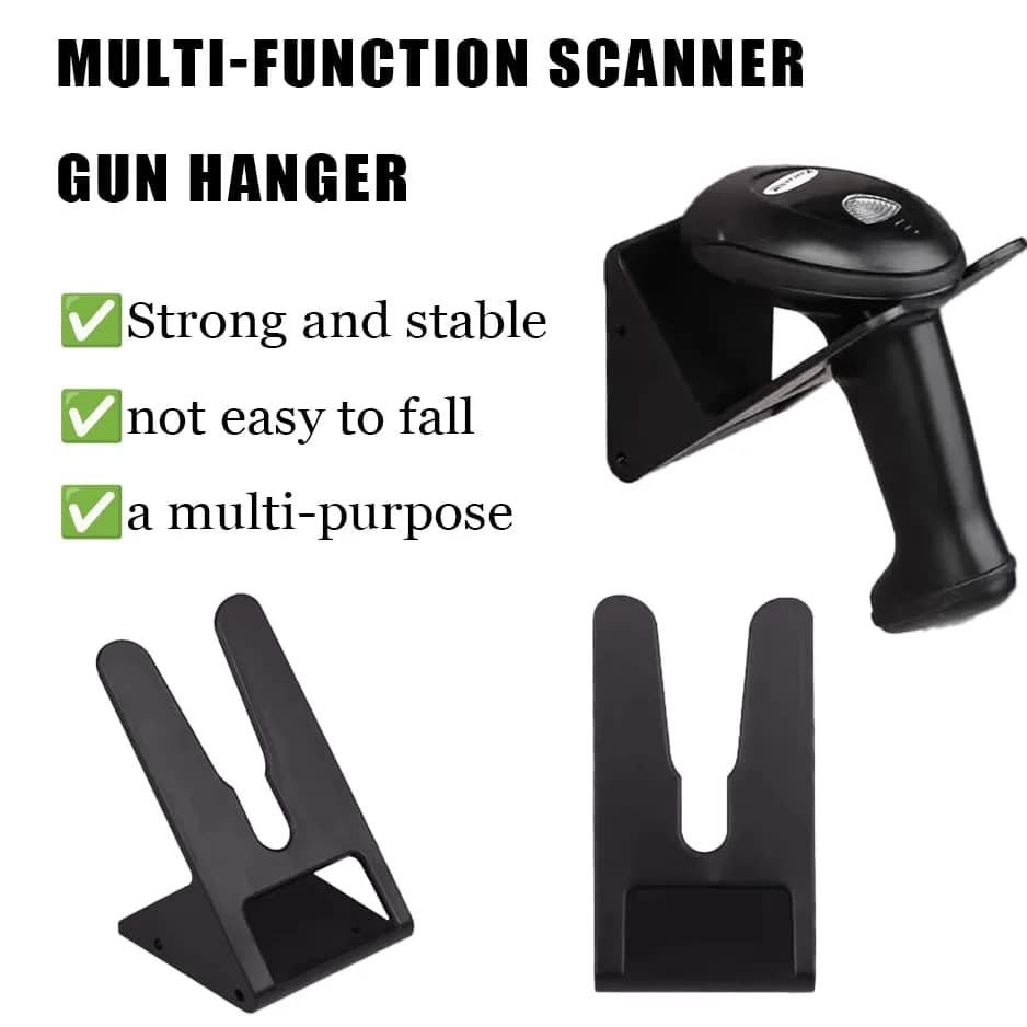 DDRAUY Barcode Scanner Holder Wall Mount | Durable ABS, Universal Fit, Easy Assembly, Free Hands (B) thumbnail 5