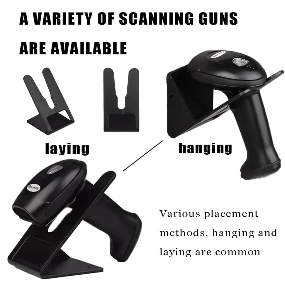 DDRAUY Barcode Scanner Holder Wall Mount | Durable ABS, Universal Fit, Easy Assembly, Free Hands (B) thumbnail 7