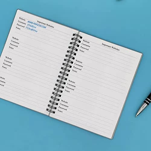 Nokingo Telephone Address & Birthday Book with Tabs, 3.5x5.25 inch, Grey, 130 Pages | Alphabetical Organizer for Contacts & Passwords thumbnail 5