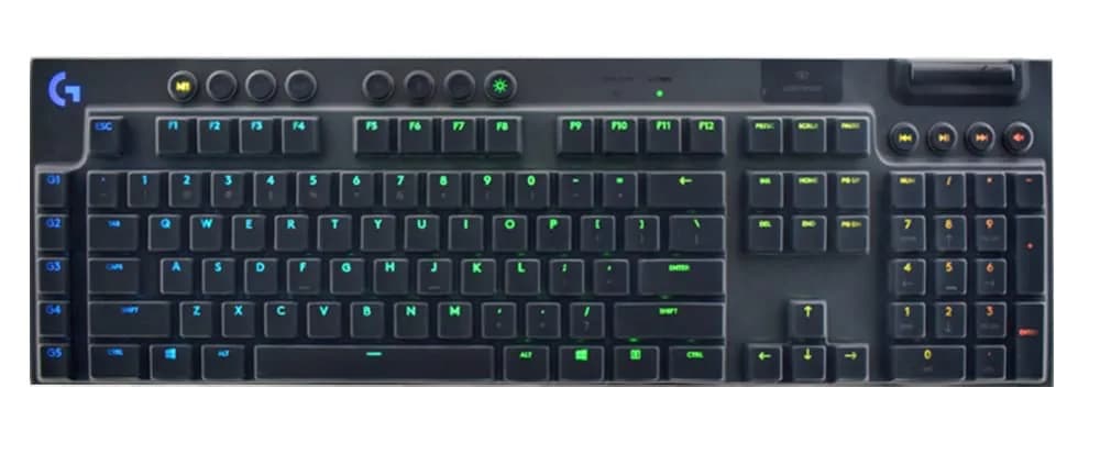 JuYuish Silicone Clear Keyboard Cover Skin for Logitech G915 & G815 | Dust & Liquid Protection - main product image