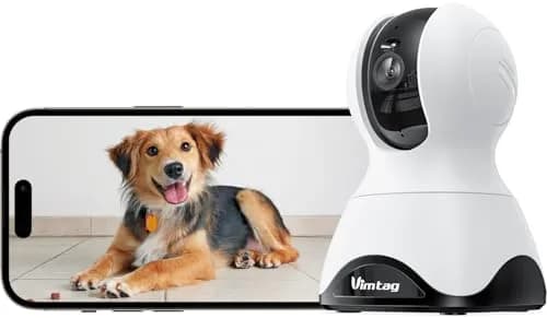 VIMTAG 2.5K 4MP Pan/Tilt Indoor Security Camera for Pet & Home | Night Vision & AI Detection thumbnail 1
