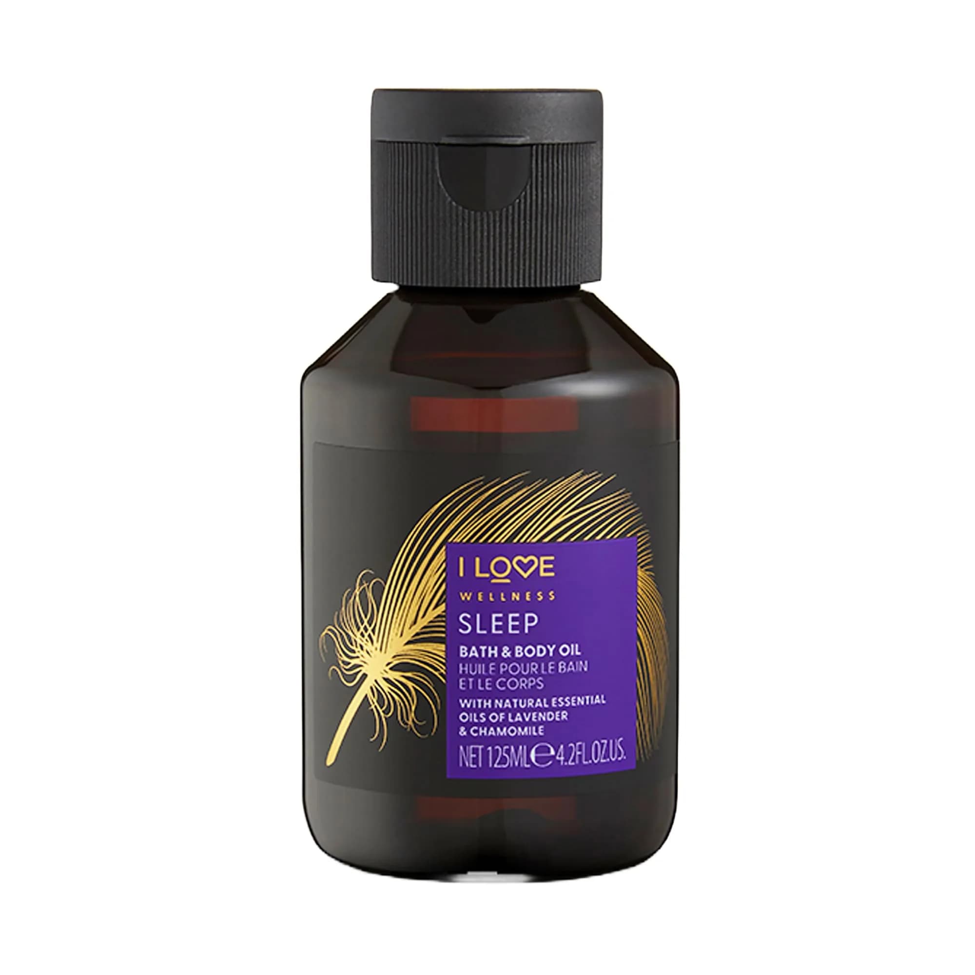 I LOVE Wellness Sleep Bath and Body Oil - Body Oil and Bath Oil for Dry Skin - Essential Oils for Sleep - Calm Lavender and Chamomile Blend - 4.2 oz - main product image