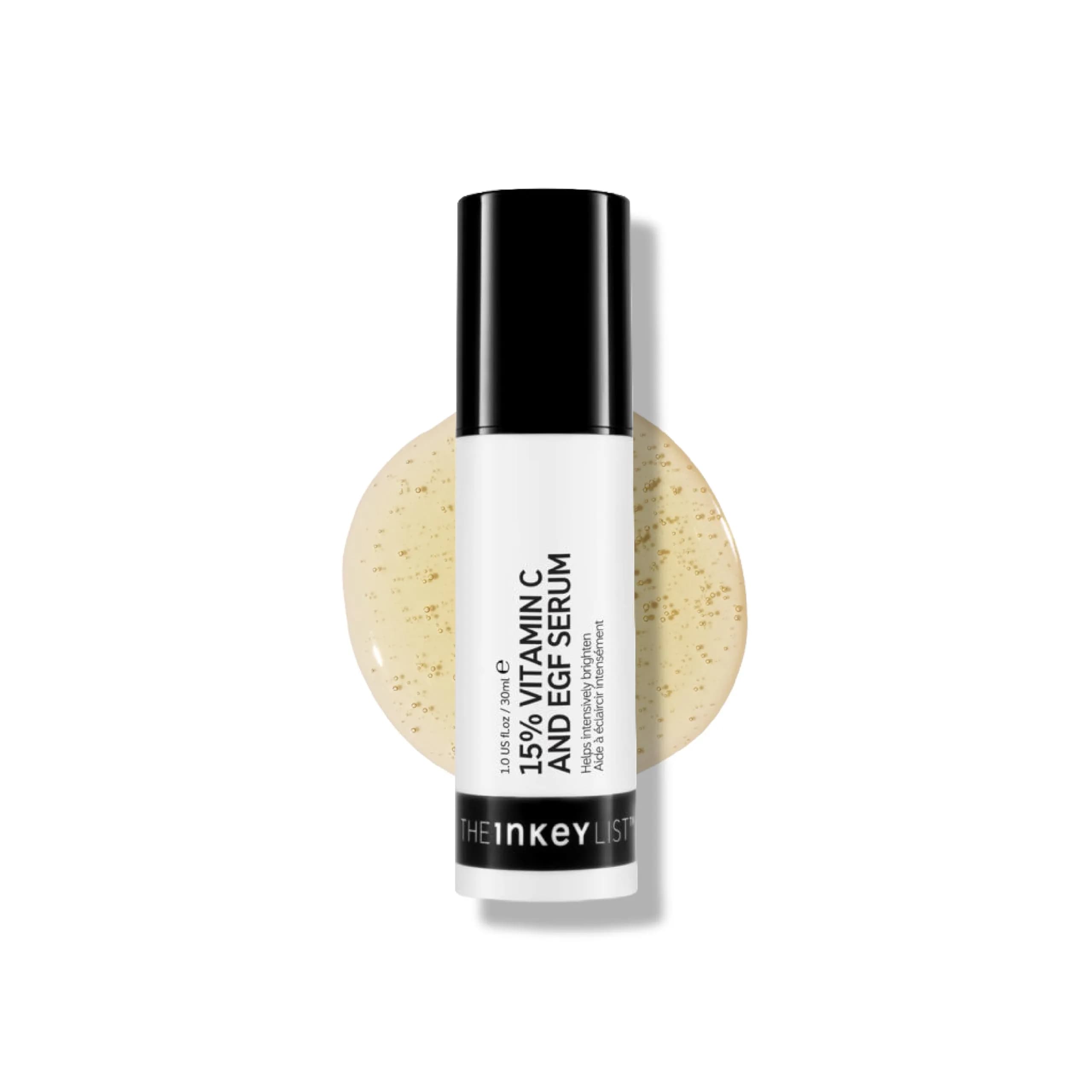 The INKEY List Vitamin C & EGF Serum 30ml | Brightens & Rejuvenates Skin - main product image