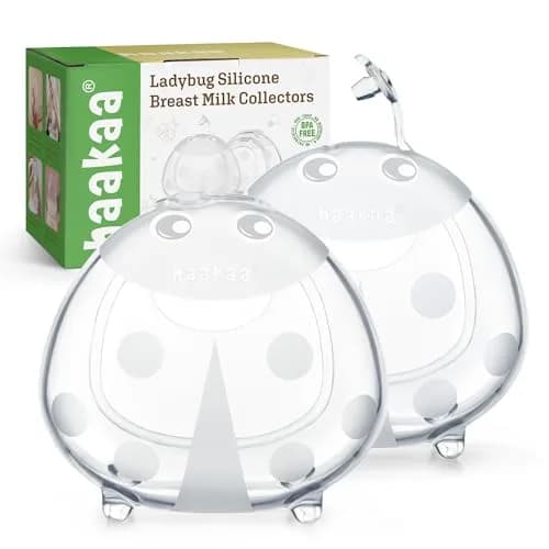 haakaa Ladybug Breast Milk Collector 40ml (1.4oz) | Passive Milk Saver for New Moms thumbnail 1