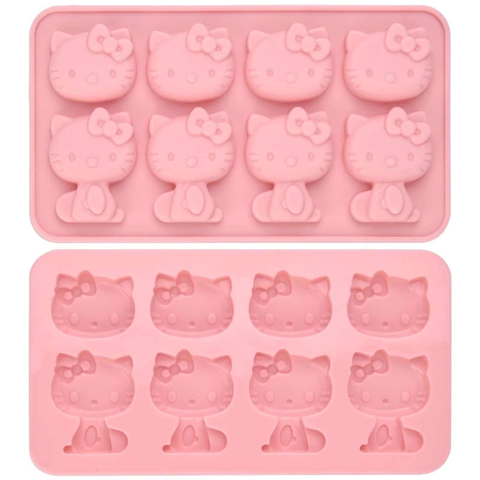 DC QZHMKJ PET Hello Kitty Silicone Mold 8 Cups | Food-Grade, BPA-Free, Temperature Resistant - main product image