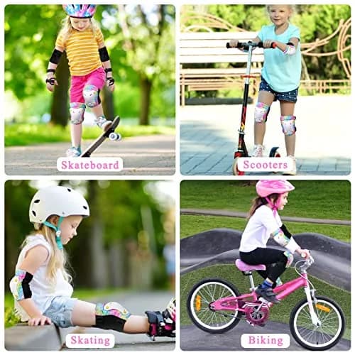 FIODAY Kids Protective Gear Set with Drawstring Bag | Small (3-8 Years, 36-77 lbs) thumbnail 6