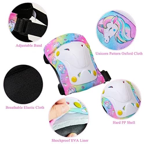 FIODAY Kids Protective Gear Set with Drawstring Bag | Small (3-8 Years, 36-77 lbs) thumbnail 3