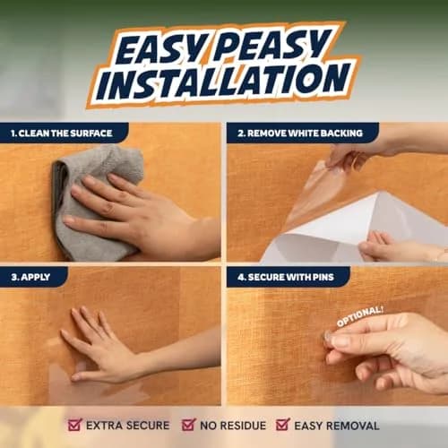 Panther Armor Clear Furniture Protector Sheets 12-Pack (6 XL + 6 L) | Protects Fabric Sofas & Chairs from Cat Claws thumbnail 3