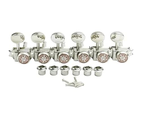Guyker 6 Locking Guitar Tuners Nickel | Finer Tuning & Stability for Electric & Acoustic Guitars thumbnail 1