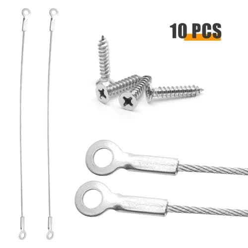 Jiozermi 10 Pcs 12 Inch (30 CM) Cabinet Door Restraint | Stainless Steel Hinge Limiter thumbnail 2