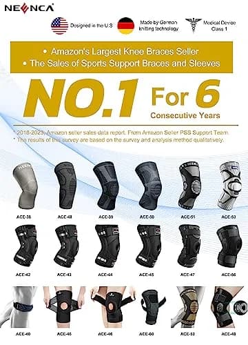 NEENCA Professional Knee Brace Medical Support for Women & Men | Patella Gel Pad & Side Stabilizers thumbnail 9