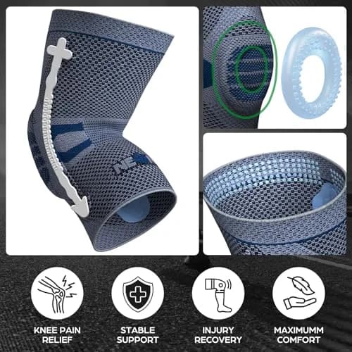 NEENCA Professional Knee Brace Medical Support for Women & Men | Patella Gel Pad & Side Stabilizers thumbnail 3