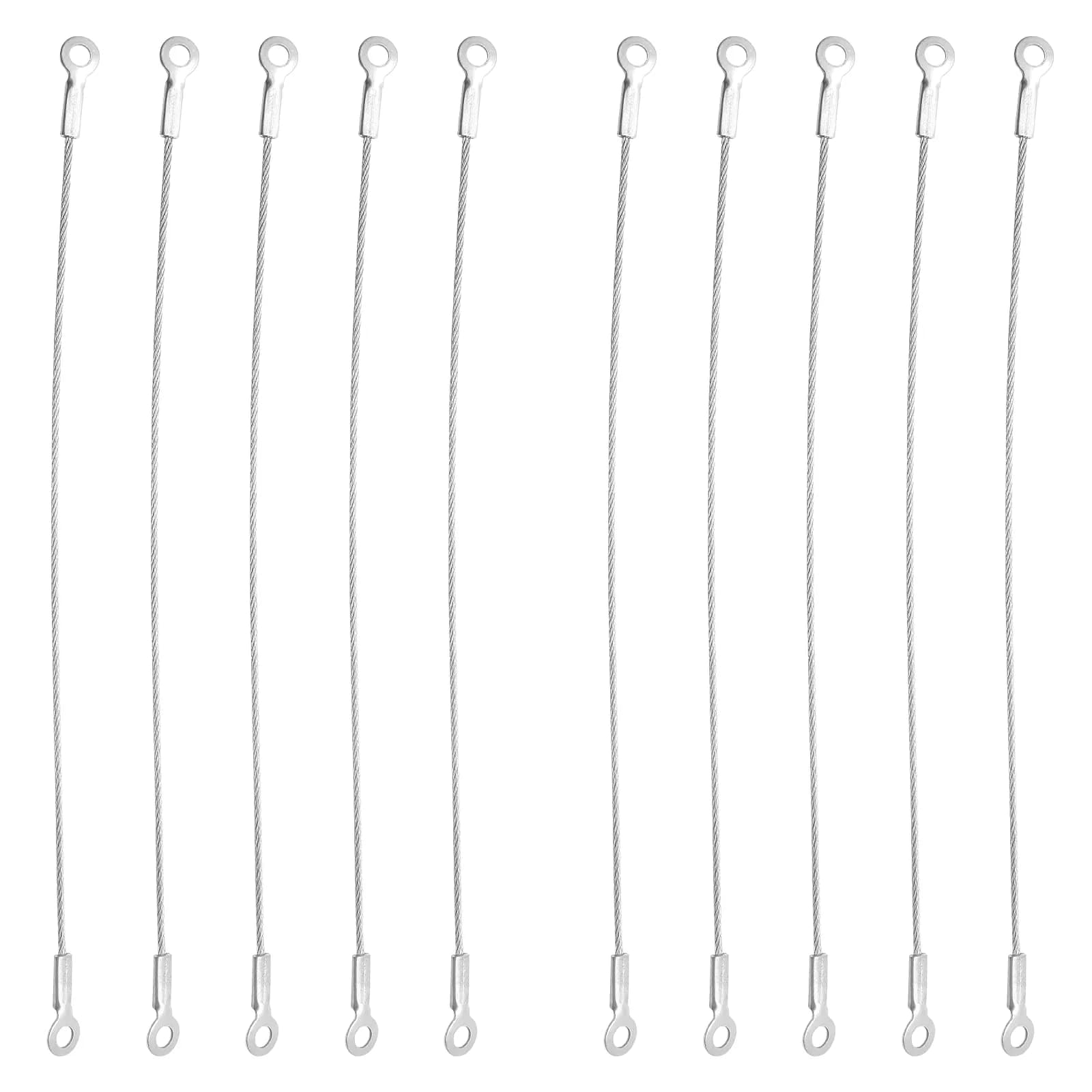 Jiozermi 8 Inch Cabinet Door Restraint, 10 Pcs, Stainless Steel | Prevents Doors from Swinging Open Too Far - main product image