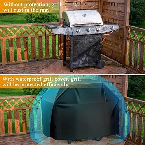 Aoretic 65 inch BBQ Grill Cover | Waterproof, Anti-UV, Windproof Polyester thumbnail 5
