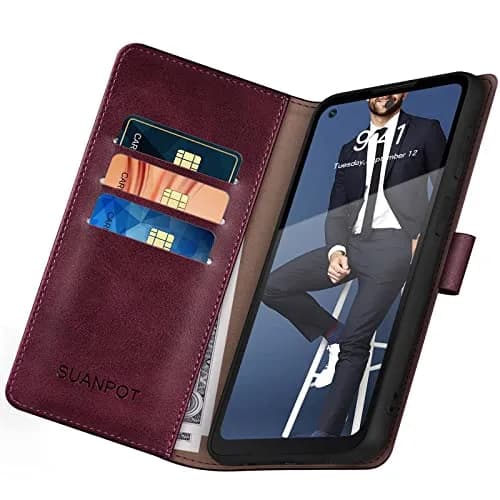 SUANPOT Wallet Case for Motorola Moto G Power 2022 | RFID Blocking PU Leather Shockproof Flip Cover thumbnail 4