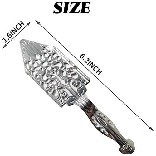 NSBELL 2PCS Stainless Steel Absinthe Spoon 15.75cm (6.2 inch) | Vintage Cocktail Bar Filter thumbnail 2
