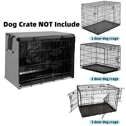 Joroamp 48 Inch Dog Crate Cover 122cm (48"L x 30"W x 33"H) | Waterproof 600D Oxford Fabric for Large Dogs thumbnail 3
