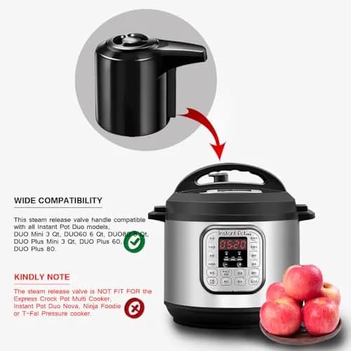 SENLIXIN Steam Release Valve Handle for Instant Pot Duo/Duo Plus 3-8 Qt | Controls Venting & Sealing thumbnail 4