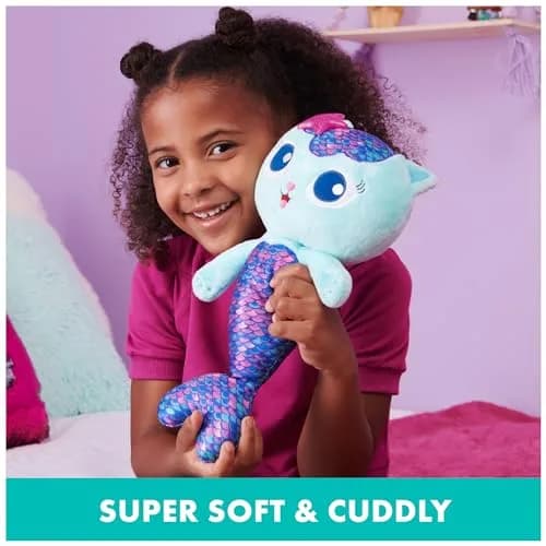 DREAMWORKS GABBY'S DOLLHOUSE 14-inch Talking MerCat Plush Toy for Kids Ages 3+ | Lights, Music & Phrases thumbnail 2