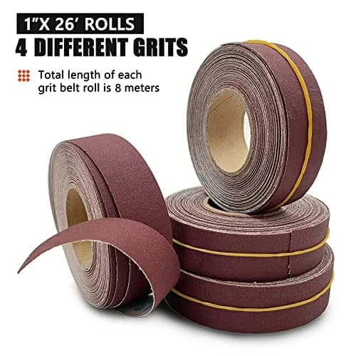 LYFJXX Emery Cloth Roll 25mm x 8m (1" x 26.24') | 4-Grit Assortment for Metal, Wood & More thumbnail 7