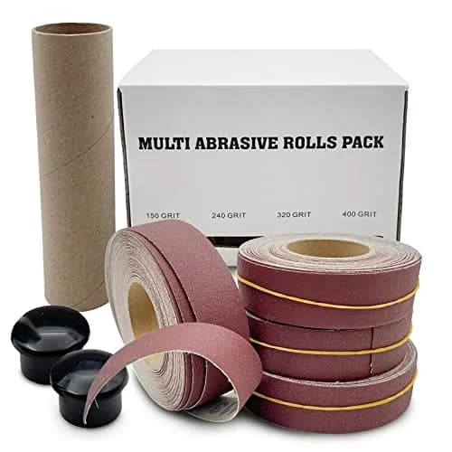 LYFJXX Emery Cloth Roll 25mm x 8m (1" x 26.24') | 4-Grit Assortment for Metal, Wood & More thumbnail 3