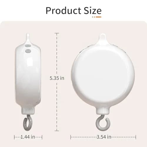 FEISIKE Baby Crib Mobile Arm with Music Box Spin Motor 56cm (22 inch) | 35 Lullabies, Volume Control, 3 Modes thumbnail 6