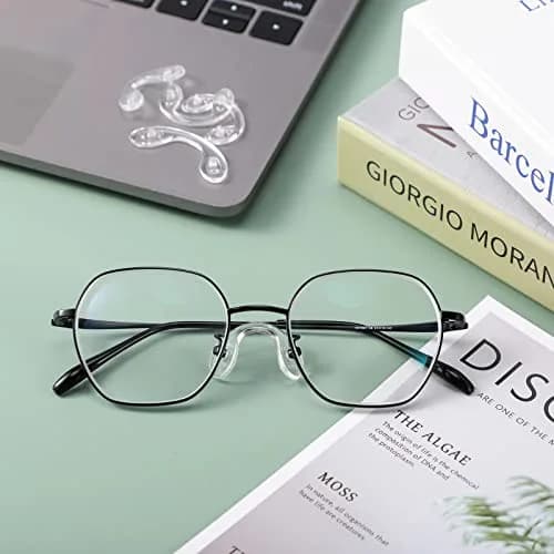Weewooday Silicone Eyeglasses Nose Pads 24 Pcs | 3 Sizes, U Shape, Clear, Anti Slip, Reusable thumbnail 4