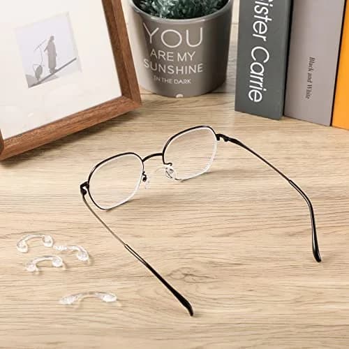 Weewooday Silicone Eyeglasses Nose Pads 24 Pcs | 3 Sizes, U Shape, Clear, Anti Slip, Reusable thumbnail 5