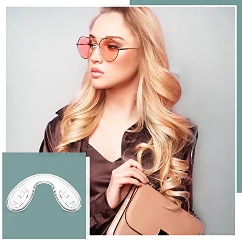 Weewooday Silicone Eyeglasses Nose Pads 24 Pcs | 3 Sizes, U Shape, Clear, Anti Slip, Reusable thumbnail 7
