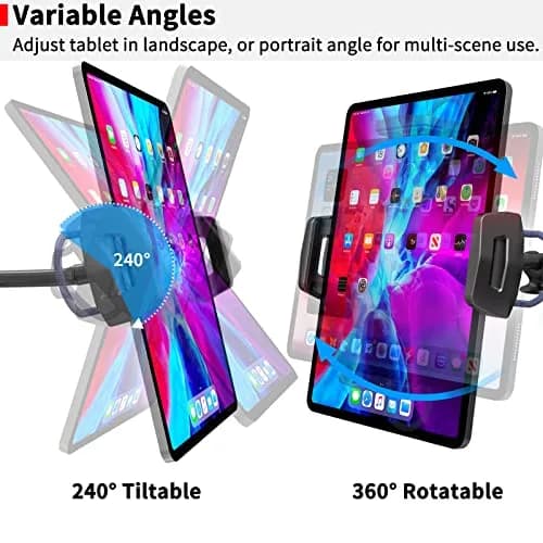 APPS2Car Upgraded Tablet Car Mount for iPad Pro 13-inch, 33cm (13 inch) Arm | Hands-Free Navigation & Entertainment thumbnail 6