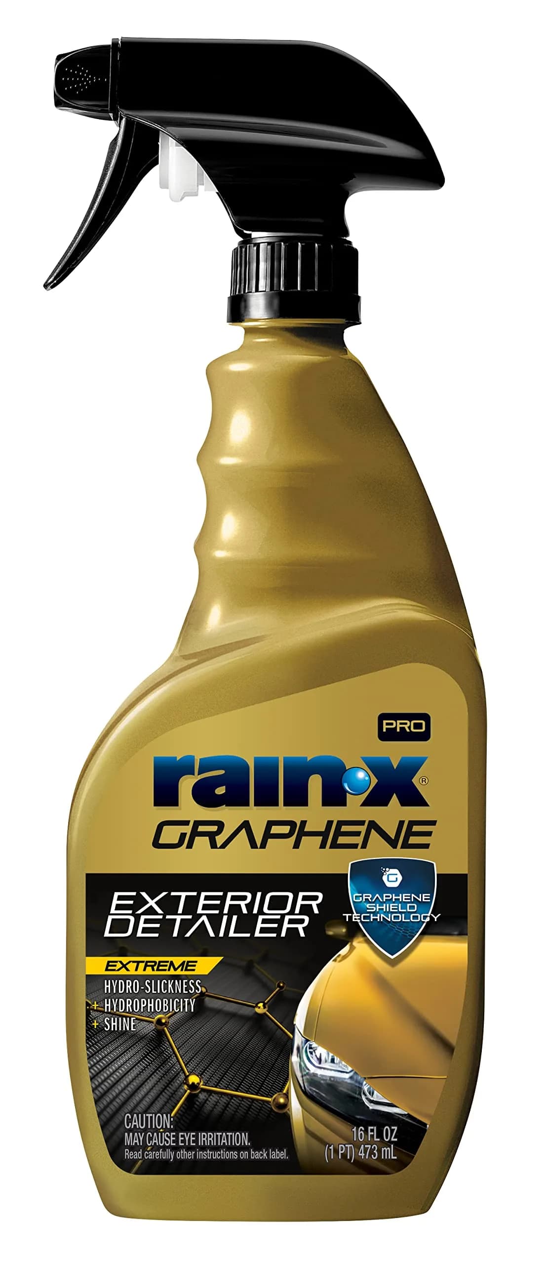 Rain-X PRO Graphene Exterior Detailer Spray 473ml (16 Fl Oz) | Advanced Graphene Shield for Gloss and Protection — 16oz Graphene Exterior Detail Spray